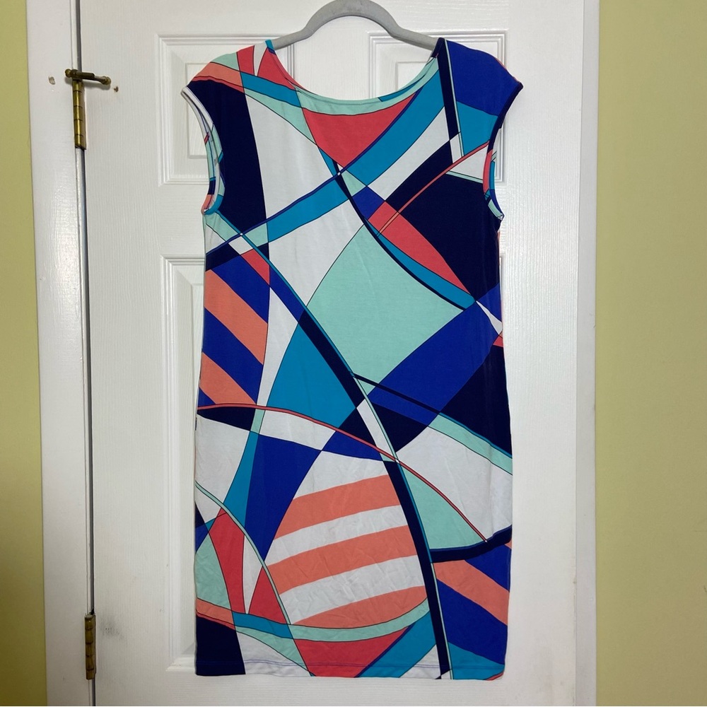 Tori Richard Honolulu Hawaii Geometric Multicolor Dress size M - Picture 2 of 8